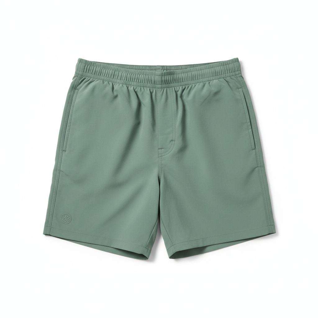 Minimal Swim Shorts Sage Green