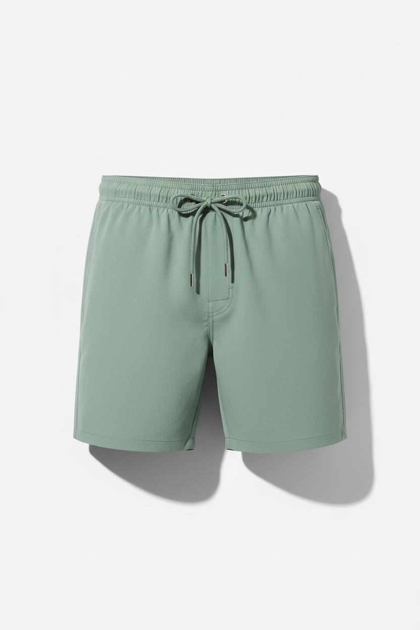 Minimal Swim Shorts Sage Green