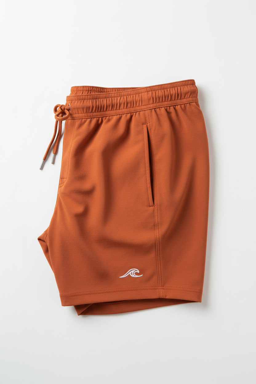 Eco Flex Swim Shorts Terracotta - Sustainable men's swimwear
