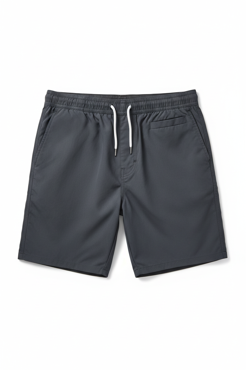 Classic Swim Trunks Charcoal - Sustainable men's swimwear